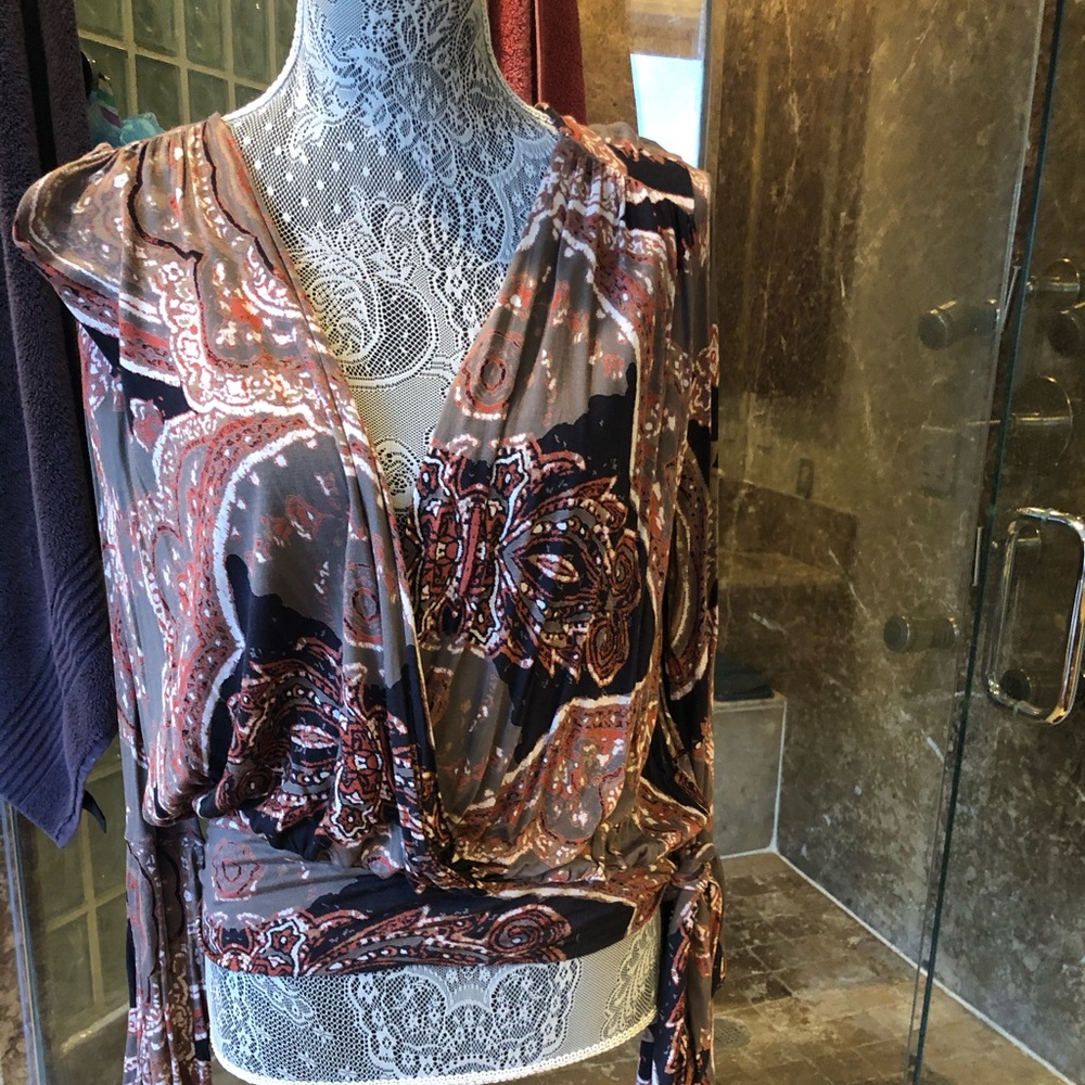 Free People Wrap Shirt